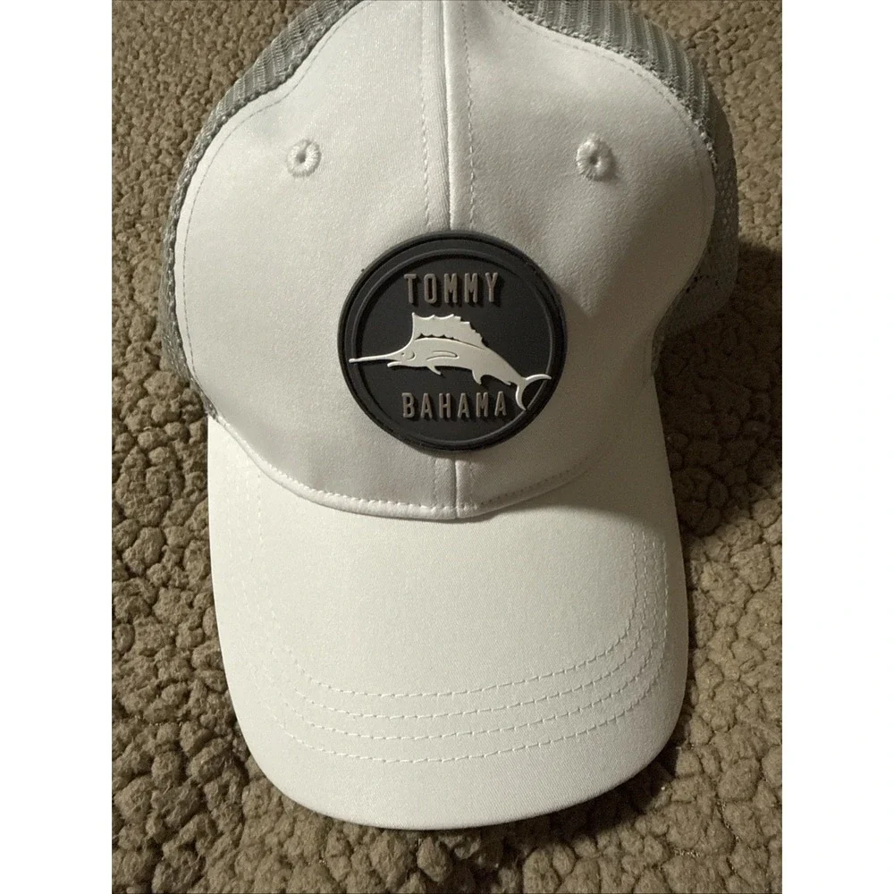 Tommy Bahama Snapback Tip Your Cap Baha Margarita White Gray Trucker Golf Hat